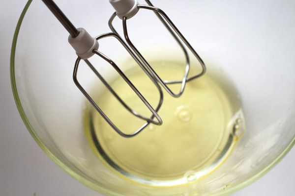 Beat the egg whites.