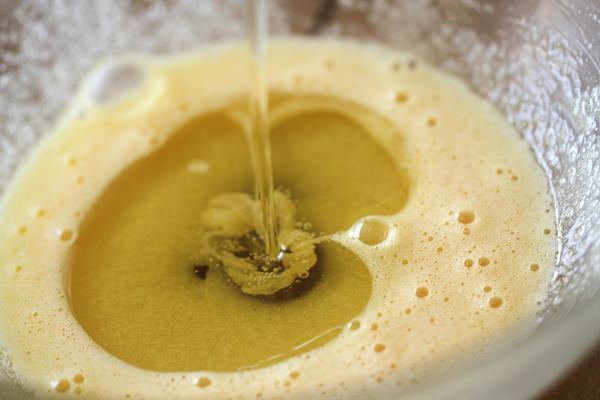 Add in vegetable oil.