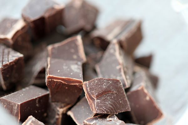 I am using roughly chopped chocolate bar.