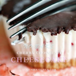 No-Bake Cherry Cheesecake Cupcakes