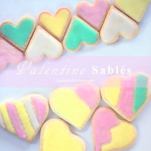 Butter cookies – Sablés for Valentine’s Day