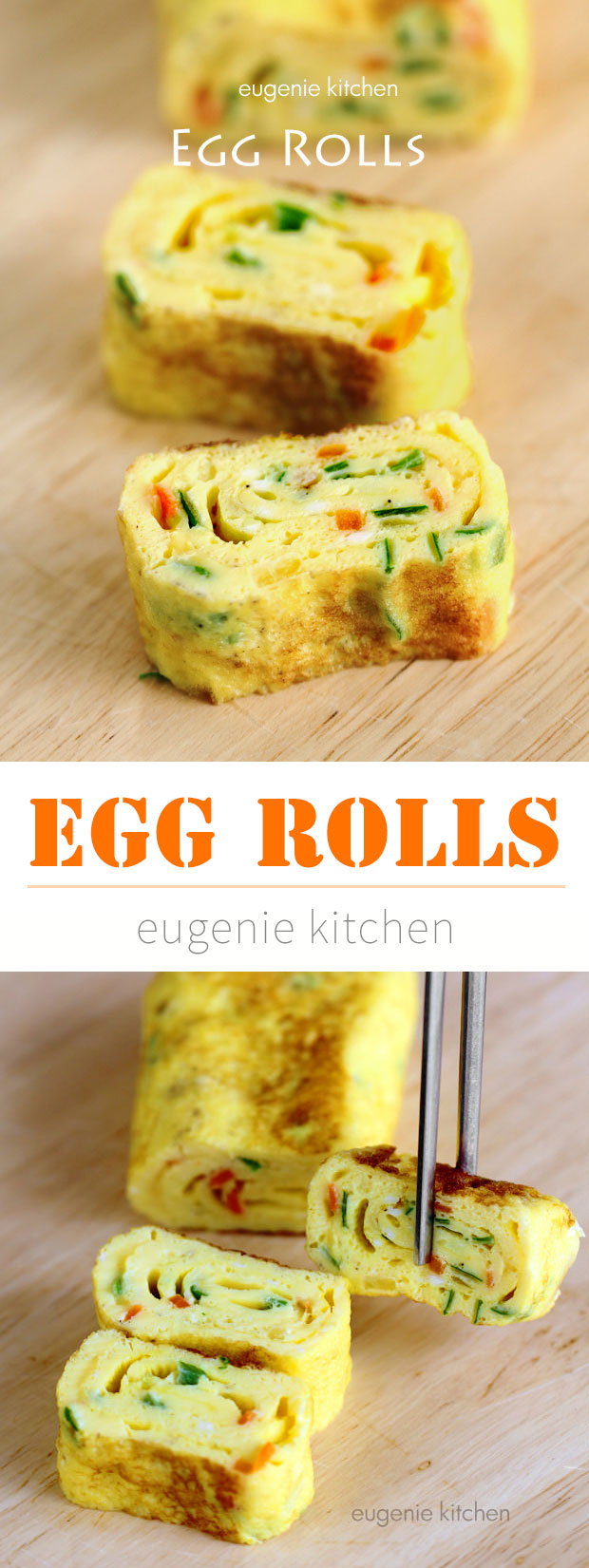 Egg Rolls Recipe - Tamagoyaki by Eugenie Kitchen