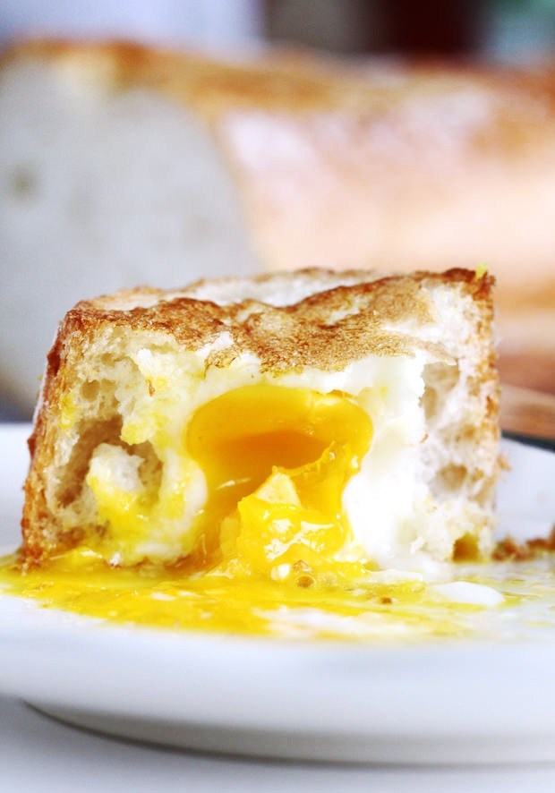 Egg Bacon Baguette Breakfast - 3-Ingredient Recipe