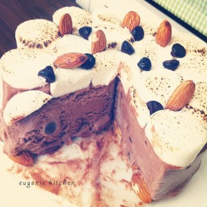 Rocky Road Ice Cream Cake – Eggless Recipe