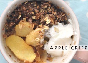 Easy Apple Crisp with 3-Minute Microwave in Mug Option