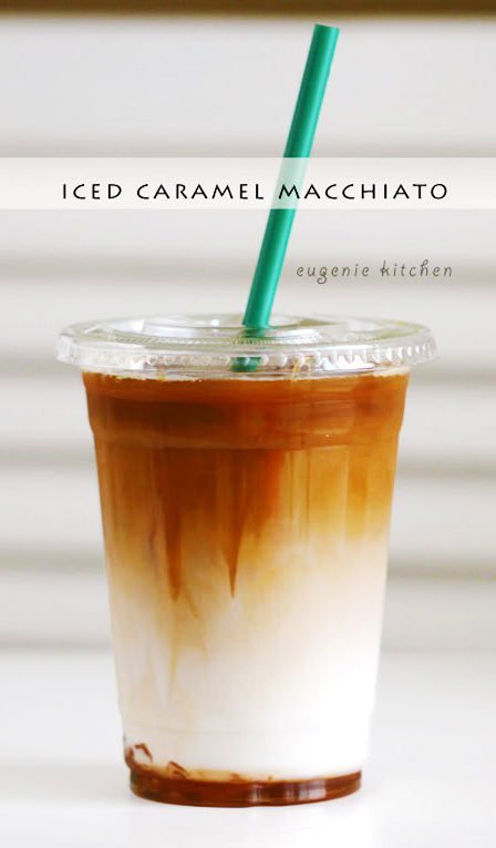Forget about heading to Starbucks for coffee fix and make your own caramel macchiato at home! Starbucks Iced Caramel Macchiato Copycat Recipe