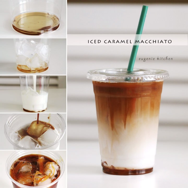 Forget about heading to Starbucks for coffee fix and make your own caramel macchiato at home! Starbucks Iced Caramel Macchiato Copycat Recipe
