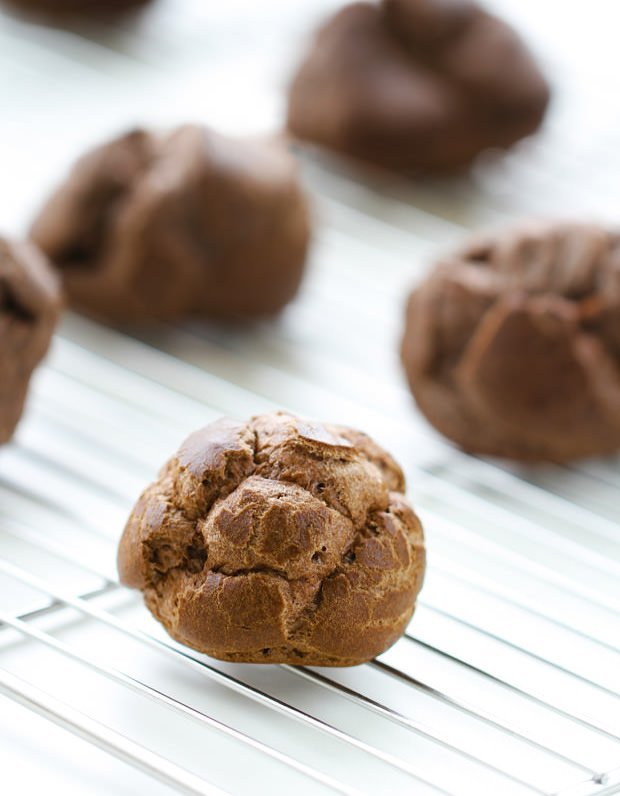 Chocolate Cream Puffs - Eugenie Kitchen