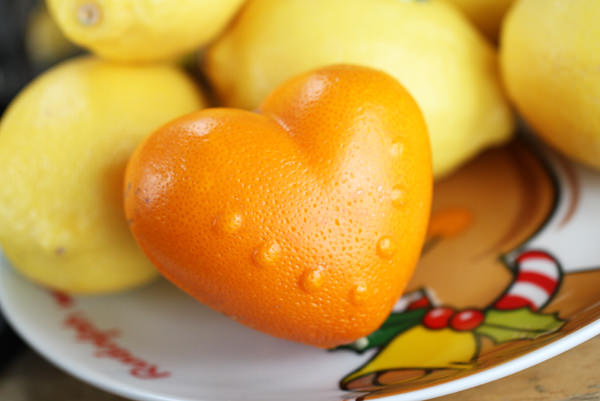 Heart-shaped Mandarin Orange