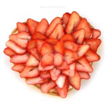 Strawberry tart with pastry cream and fruit glaze