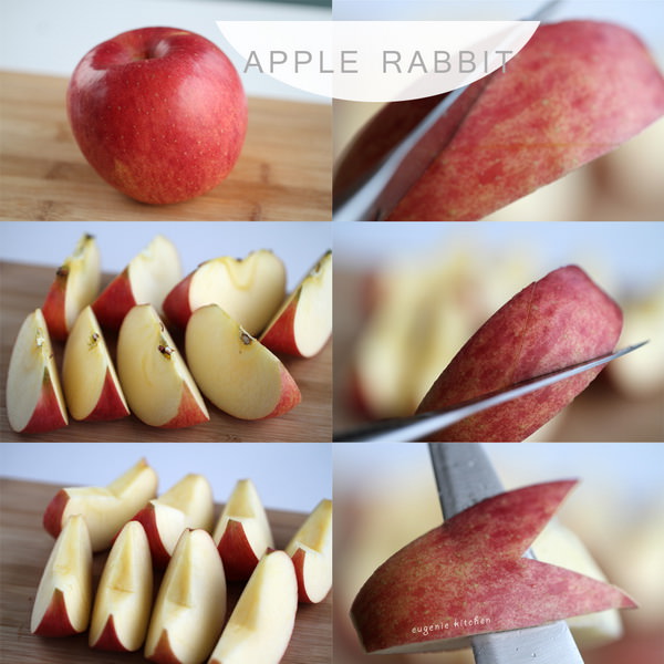How to make apple bunnies