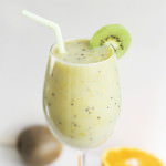 Refreshing smoothie with kiwis and banana.