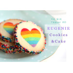 Eugenie Cookies - Rainbow Heart Cookies